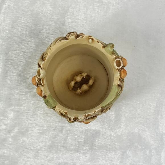 Harmony Kingdom 2003 Mel’s Melange Trinket Box Green Man Acorn Face 3.25" w/ Box - Picture 5 of 10